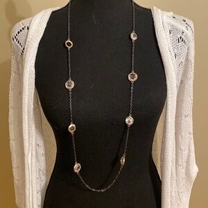 🖤💛🤍 Beautiful Long Statement Necklace